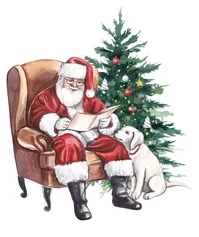 handdrawn-watercolor-illustration-santa-claus-260nw-2501277233